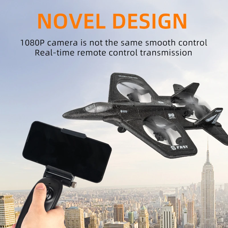 

For 1080p Remote Aircraft Fighter Plane Plane Toys With Angle Wide Boys Radio Foam Drone Camera Controlled Control