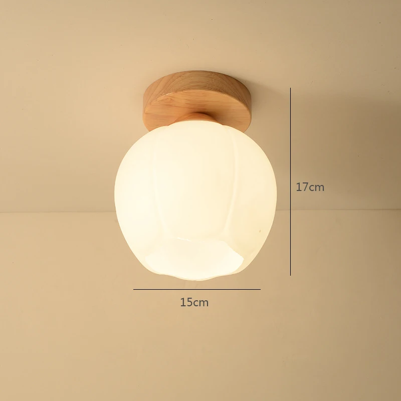 

Потолочный светильник DSTX деревянный с молочным стеклом