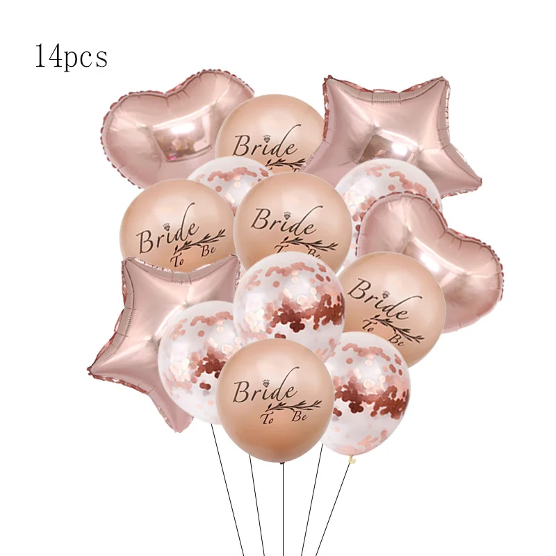 

Фольгированные шары DOQEVYHL с кольцом, розовое золото