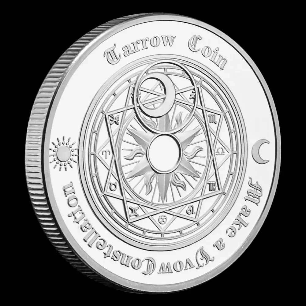 Позолоченные монеты Таро пожелания счастливые двенадцать созвездий на