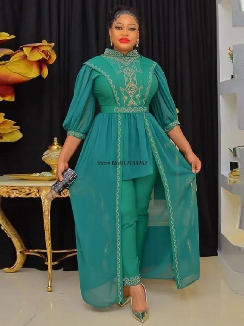 

2023 Spring Autumn New Two Piece Sets Women Three Quarters Sleeve Tops And Pants Matching Sets Fashion Tracksuit Women Sets