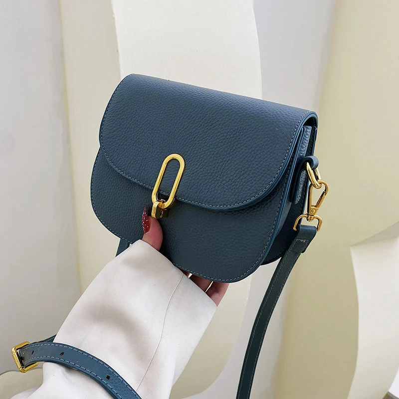 

Bag women 2022 new fashion simple saddle bag small crowd lock women's bag Single Shoulder Messenger Bag Small