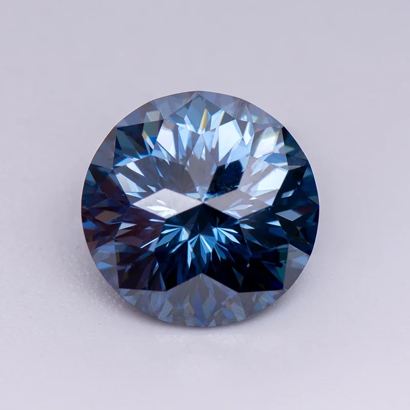 Муассанит камень круглой формы специальный император общая огранка основные