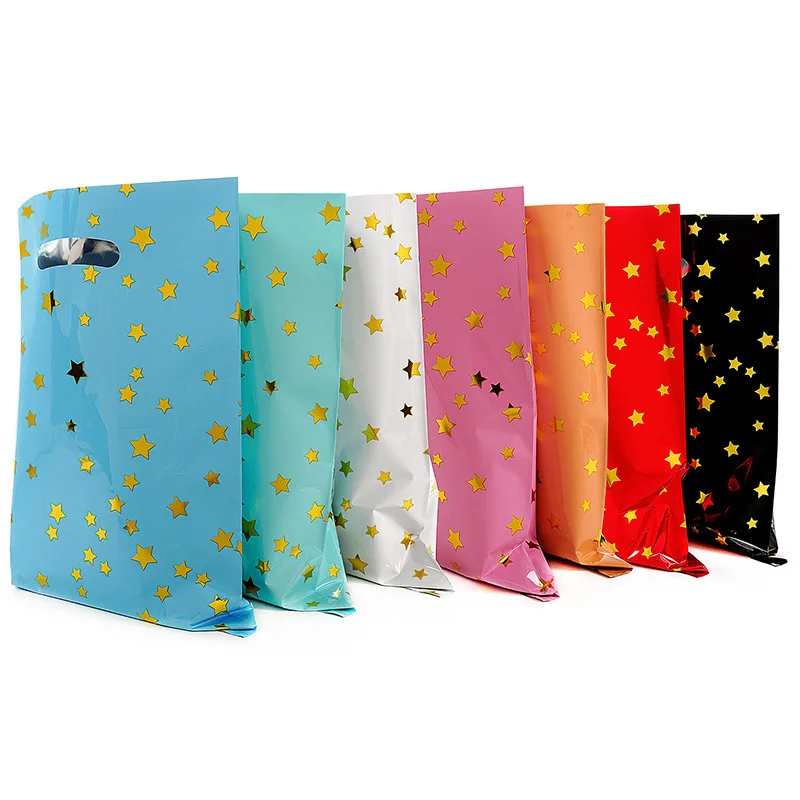 

Pure Color Small Five-pointed Star Party Decoration Aluminum Film Bag Candy Birthday Wedding Banquet Gift Bag Baby Shower