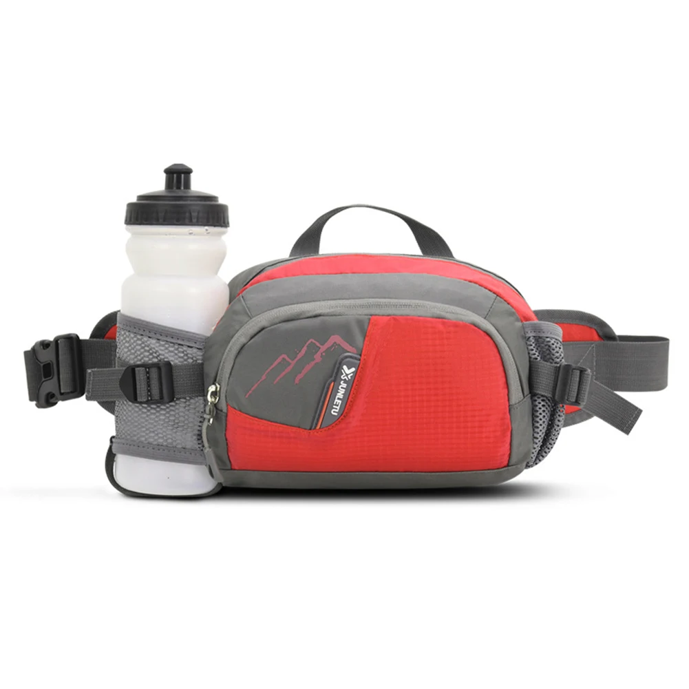 

Running Waist Bag Hydration Belt Bags with Two Water Bottle Holder Men Women Waterproof Jogging Fanny Packs Waist Pack for Sport