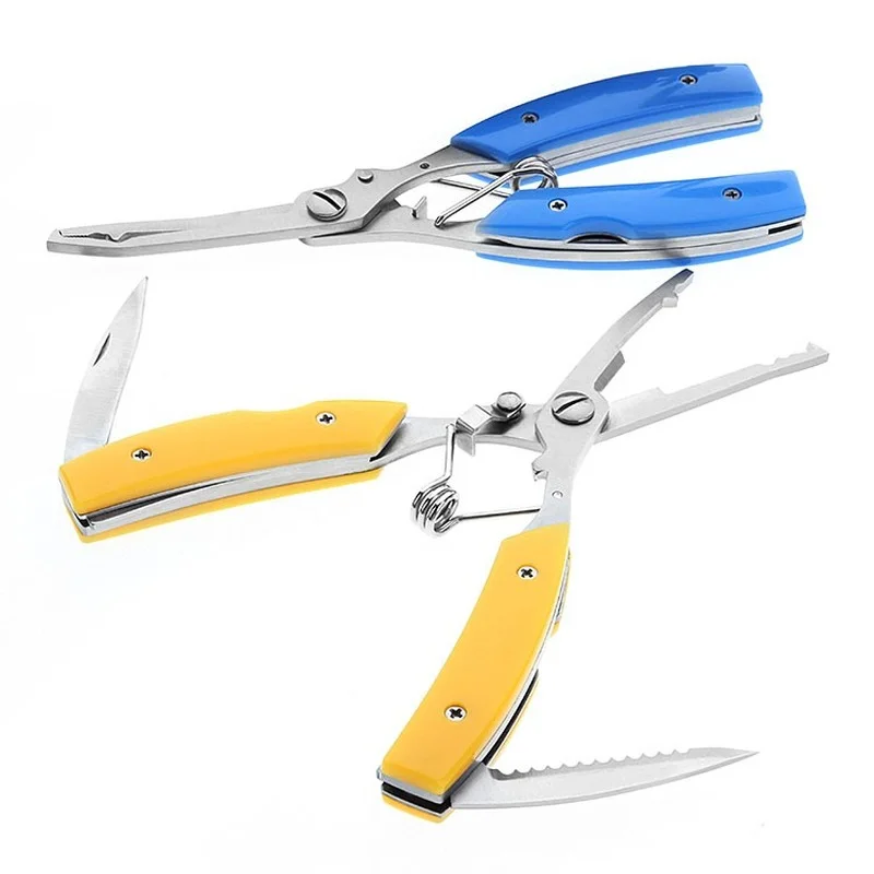 

3-in-1 Multifunctional Curved Nose Road Stainless Steel Fishing Pliers Scissors Sea Gear