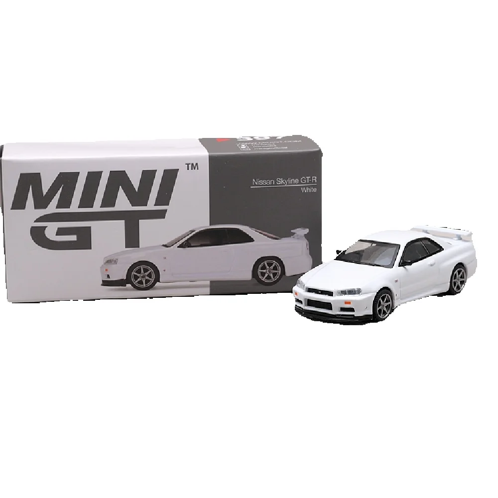 

MINI GT 1/64 GT- R GTR 34 Alloy Diecasts Model Car Kids Toys 397