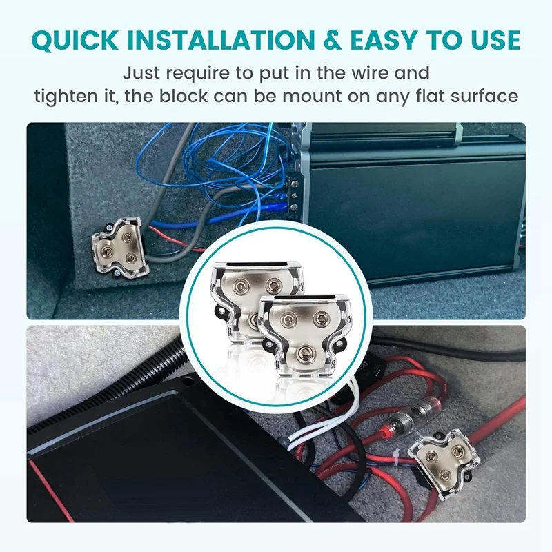 2 шт. разветвитель усилителя звука Калибр 0/2/4 In 4/8 Out блок соединения распределения