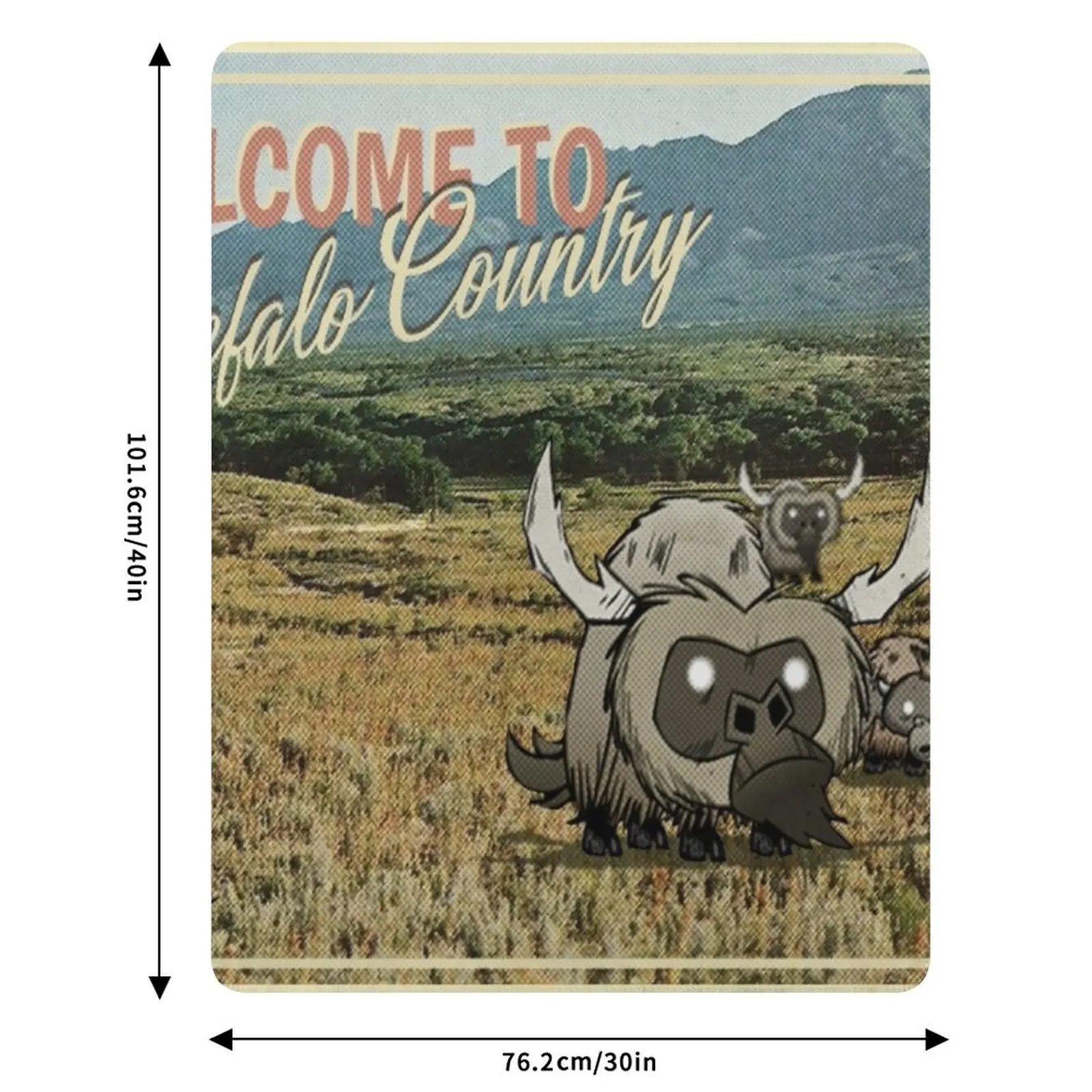 Beefalo Country - Плед Dont Starve, мужской мягкий теплый плед для дивана (art.: 3920dc2eef055) - 3920dc2eef055