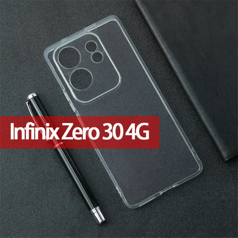 Простой тонкий мягкий прозрачный чехол из ТПУ для телефона Infinix Zero 30 4G Zero30 X6731B Fundas