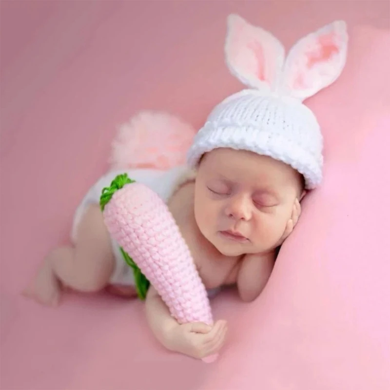 

Вязаный крючком костюм для фотосъемки новорожденных, 1 комплект