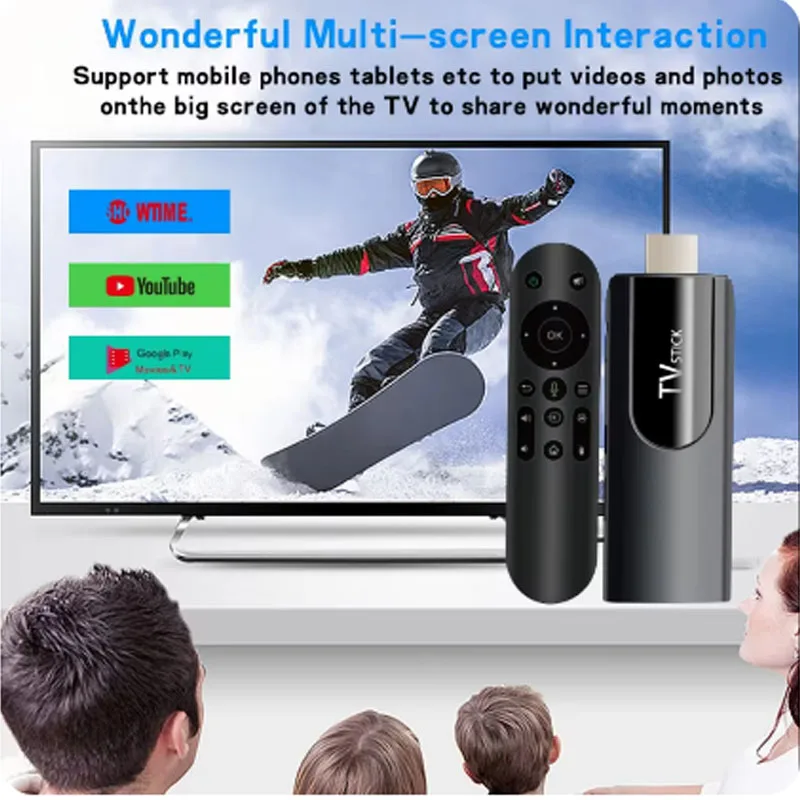 MX10 Mini TV Stick Android 13 ATV 4K HD 2G 16G Box H618 Quadcore 2.4G 5G Dual Wifi Smart Media Player ТВ-приемник для Youtube