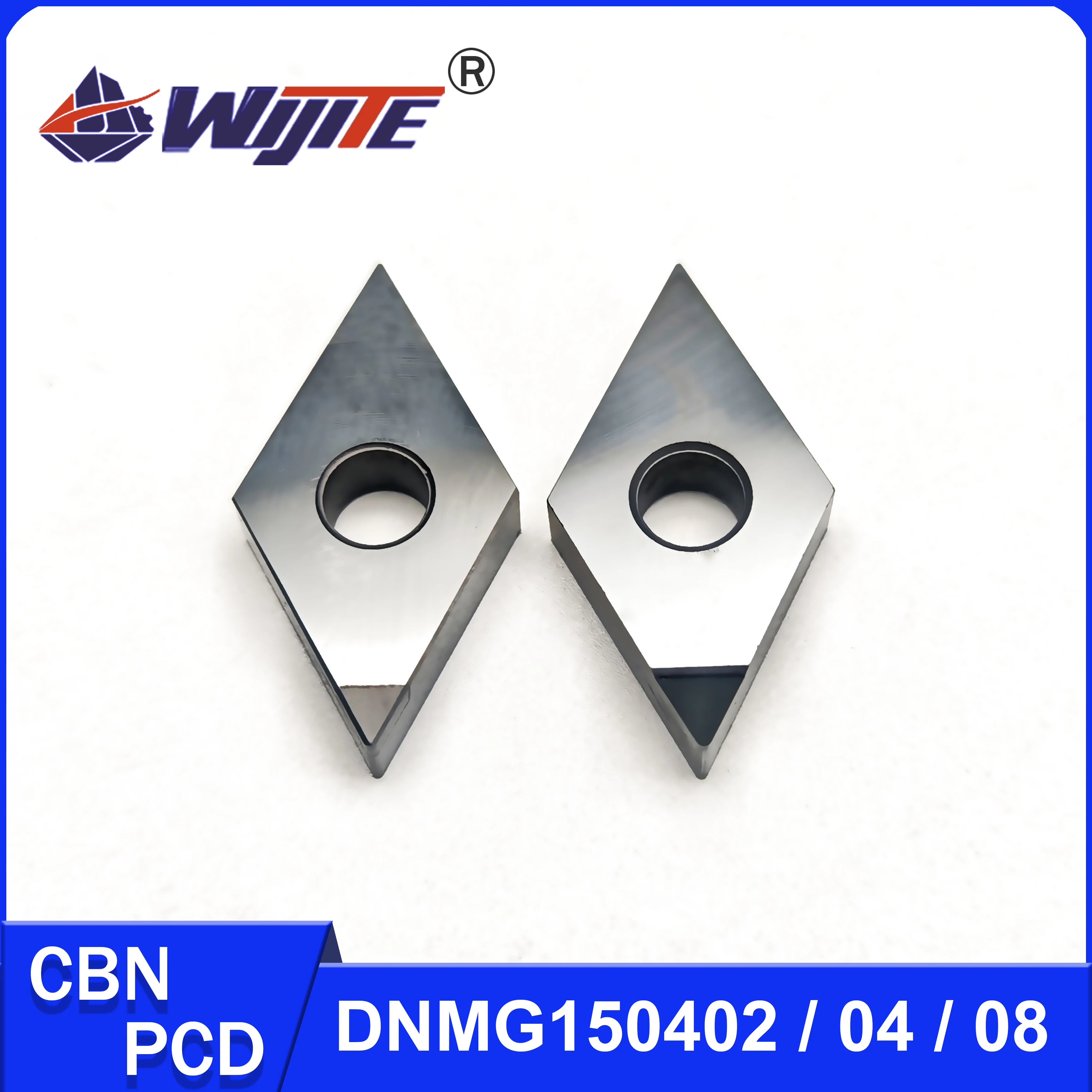 Фото Инструмент PCD DNMG150402 DNMG150404 DNMG150408 используется для обработки алюминия, меди и углеродного волокна. Обработка твердой стали с инструментами CBN. №1