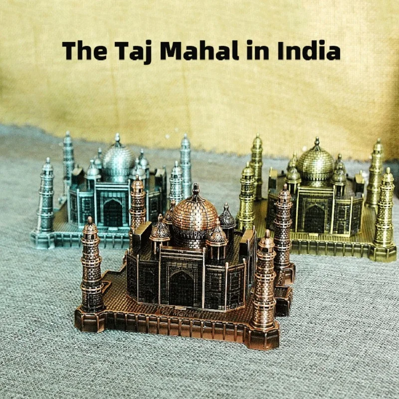 

Simulated Metal The Taj Mahal In India Landmark Ancient Building Tourist Souvenir Home Room Decor Furnishing Articles Xmas Gifts