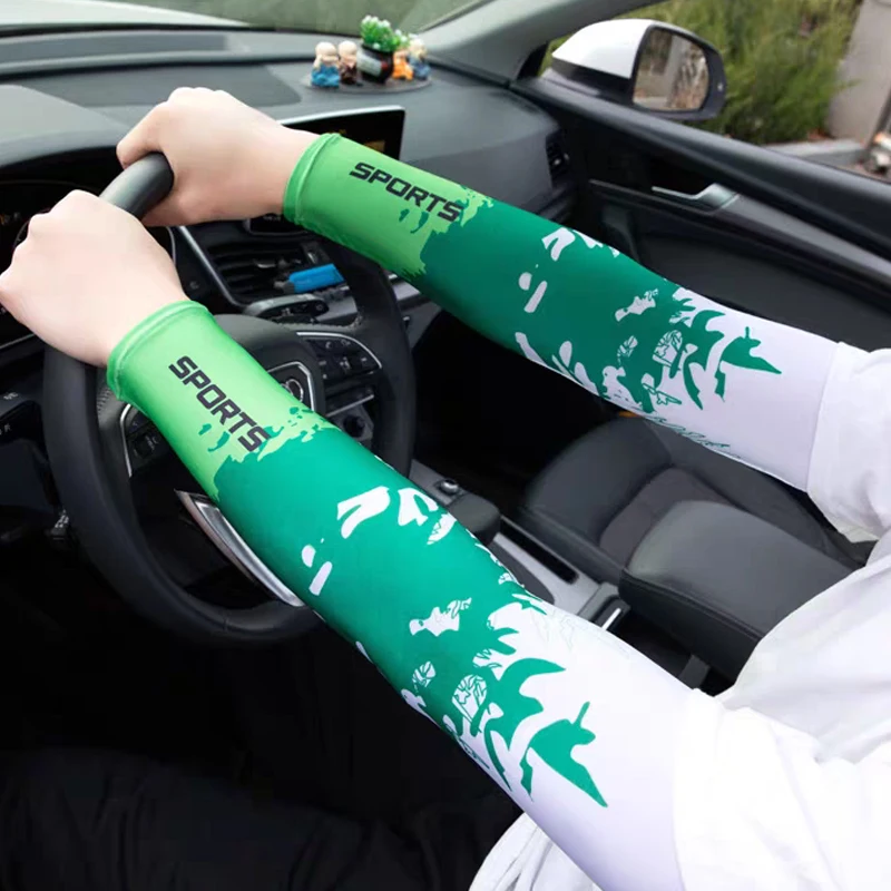 1 Пара УФ-защитных Нарукавников Для Велоспорта Мужчин И Женщин Солнцезащитный