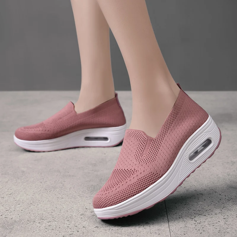 Damyuan Women Autumn Summer Platform Sport Casual Shoes Lace-up Flats Size 42 Comfort Non Slip Women Loafers Vulcanize Shoe