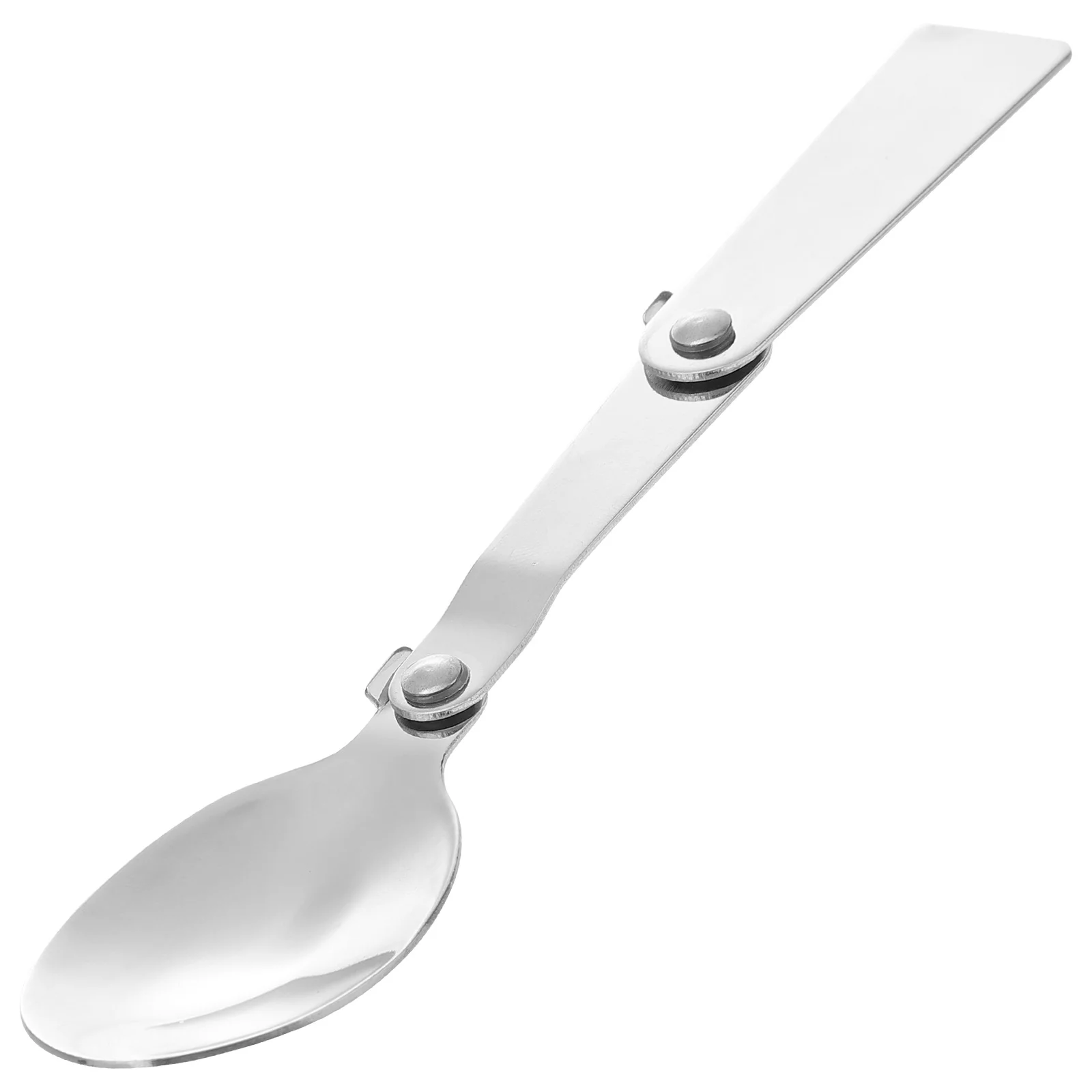 

Spoon Scoop Foldable Folding Travel Tea Cream Fruit Coffee Ice Steel Cutlery Stainlessflatware Stirrer Spoons Ricepet Noodles