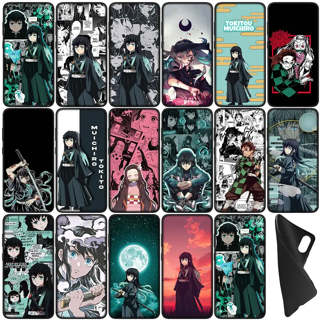 Чехол для телефона Muichiro Tokito рассекающий демонов Tanjirou Nezuko чехол Samsung Galaxy S22 S21 S20 Fe