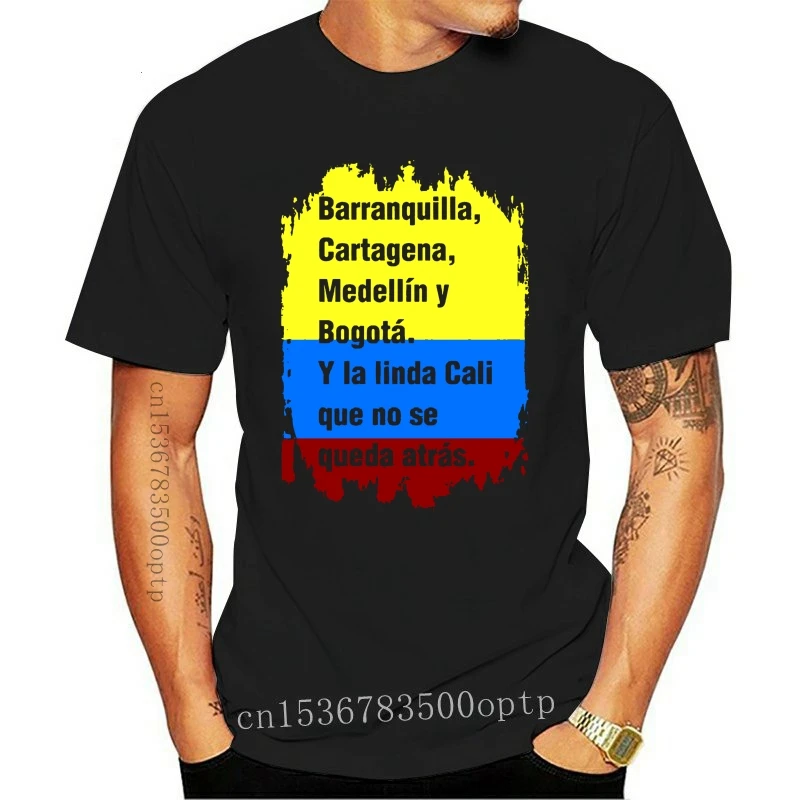 Camiseta de la bandera Colombia nueva playera Barranquilla Картахена меделлин и Богота Кали | Мужская одежда
