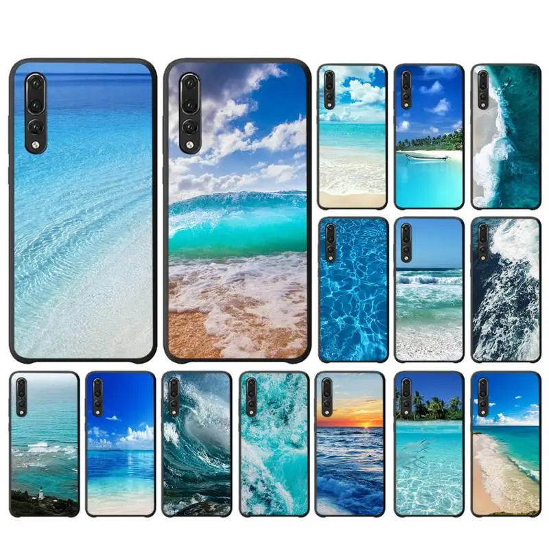 

MaiYaCa Blue Sea Phone Case for Huawei P30 40 20 10 8 9 lite pro plus Psmart2019
