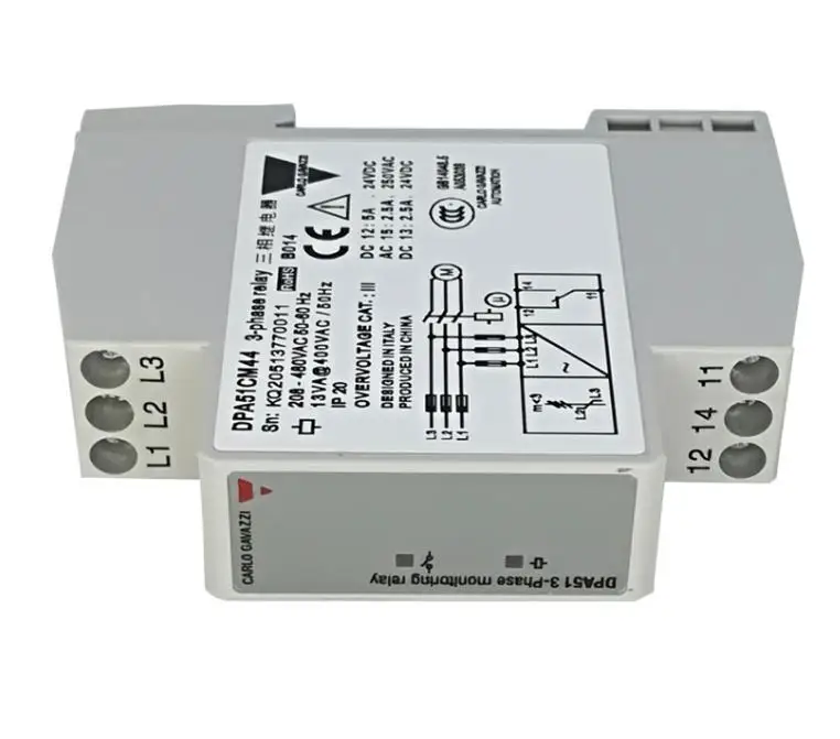 DPA51CM44 3P, фазовое реле для мониторинга строгих фаз