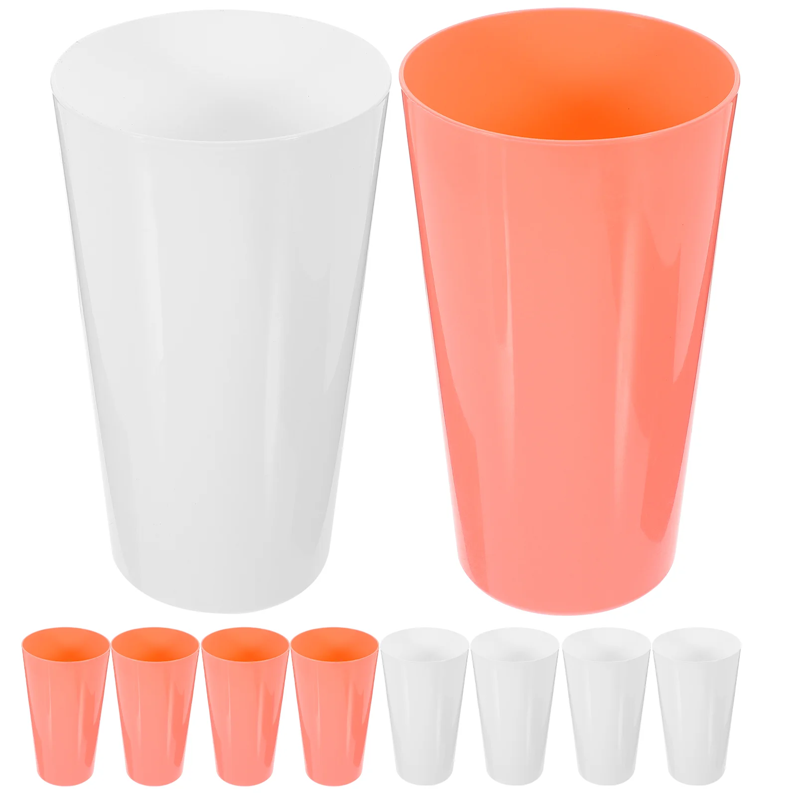 

16 Pcs Plastic Cups Stadium No Cover Flutes Party Wedding Beverage Glasses