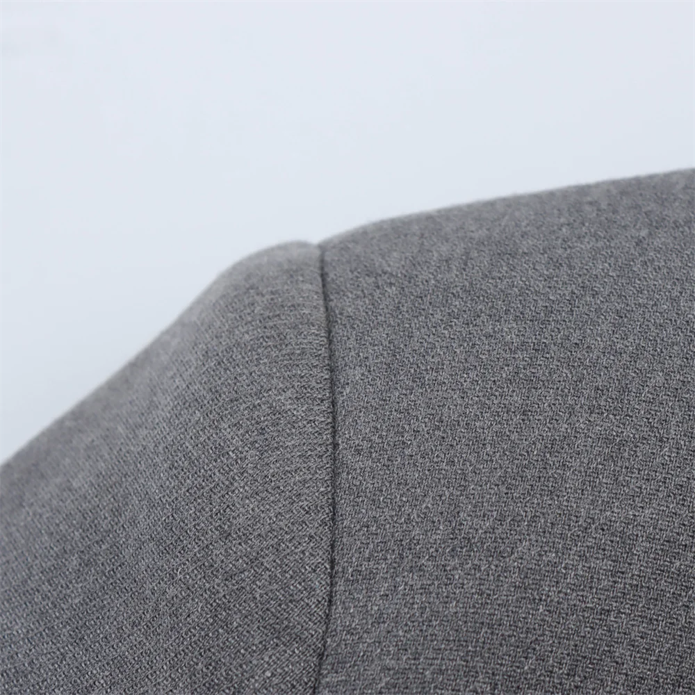 Женское повседневное пальто с круглым вырезом и металлическими пуговицами