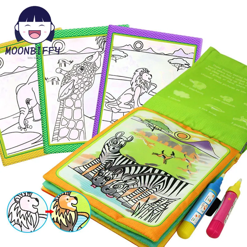 

Coolplay Волшебная книга для рисования водой, раскраска, доска для рисования, книжка для рисования, игрушки для рисования, обучающие игрушки для...