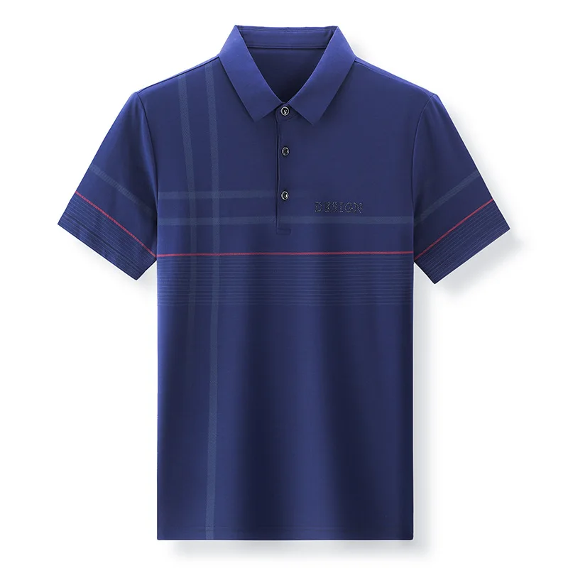 

Fashion 2022 Summer New Polo Shirt Business Casual Thin Loose Top Men's Polo Short Sleeve T-shirt Men Clothing