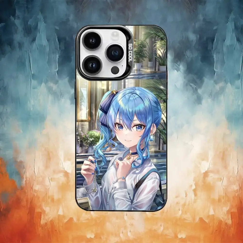 Чехол для телефона H-Hoshimachi S-Suisei VtuberS для iPhone 17, 16, 15, 14, 13, 12, 11, Pro Max, Plus, серебристый, цвета конфет. (art.: 3920db6684792) - 3920db6684792