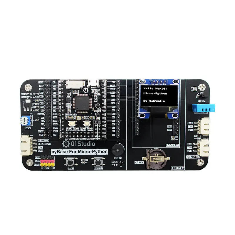 Фото Плата для разработки pyboard STM32F405, комплект для программирования встраиваемых микроконтроллеров, совместимый с MicroPython №3