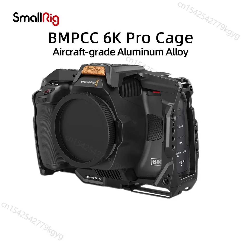 

SmallRig Full DSLR Camera Cage for BMPCC 6K Pro Blackmagic Pocket Cinema Camera 6K Pro Built-in NATO Rail Cold Shoe Mount 3270