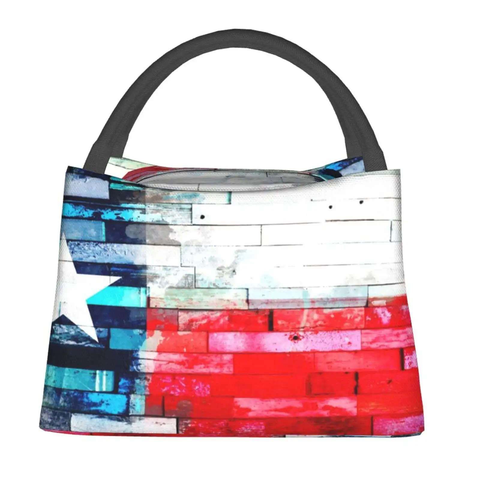 Lone Star Flag Thermal Cooler Tote Insulated Lunch Bag Texas Flag Lone Star Star Texan Tx American State Usa United States