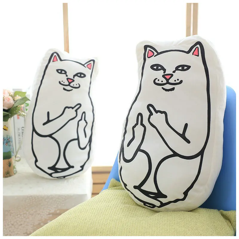Kawaii Ripndip Властелин нермальный Мягкие игрушки мультфильм Кот зеленый