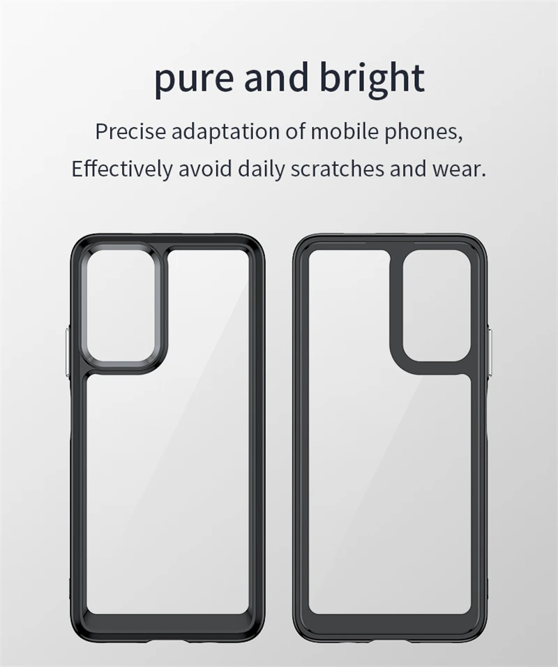 Colorful Transparent Case For Redmi Note 11S 5G Case Silicone Protective Case For Redmi Note 11S 5G Cover For Redmi Note 11S 5G