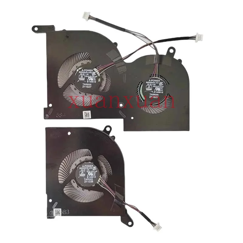 Оригинальный вентилятор охлаждения процессора для MSI GS66 WS66 P66 MS-16V1 16V2