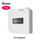 2 шт. Sonoff RF мост WiFi 433 МГц преобразователь Ewelink приложение для автоматизации умного дома универсальный переключатель умный дом Wi-Fi пульт дистанционного управления