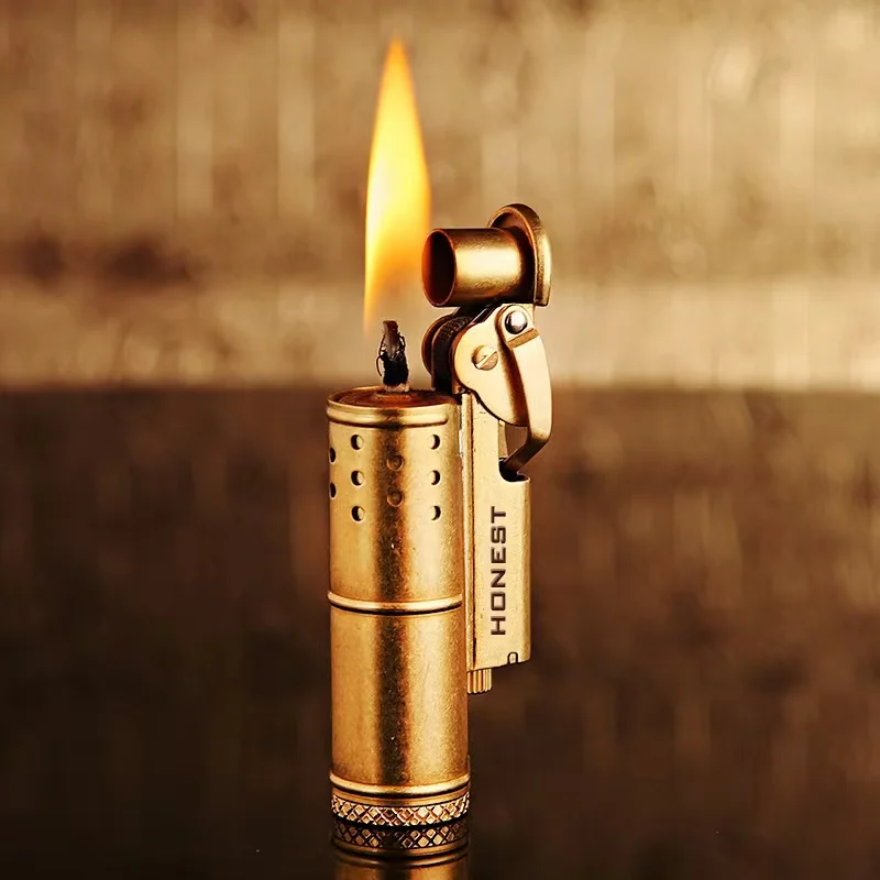 

Керосиновая Зажигалка Tornado из чистой меди, портативный шлифовальный круг в старинном стиле, Классический шторм, антикварные аксессуары для ...