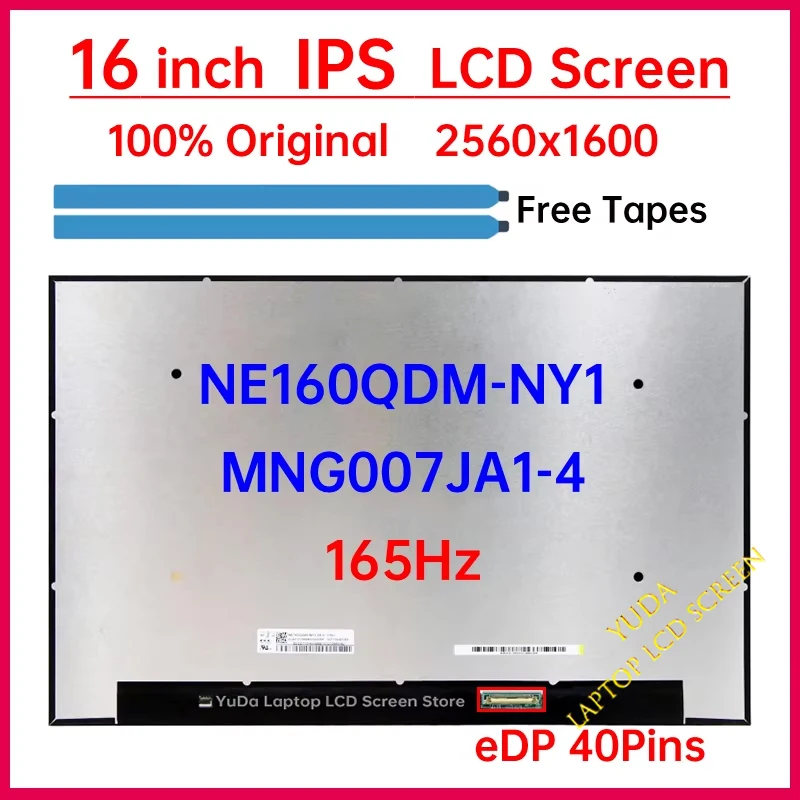 Фото 16-дюймовый 165Гц ЖК-экран для ноутбука NE160QDM-NY1 MNG007JA1-4 для Lenovo Legion 5 Pro 16ARH7H 16IAH7H, замена матричной панели дисплея. №1