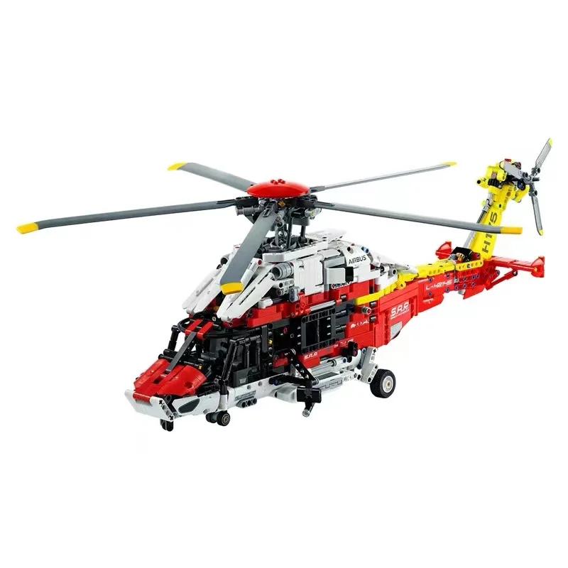 

Premium 2001 Pcs Technical Airbus H175 Rescue Helicopter 42145 Model Building Block Toy For Boy Girls Gift Motorised Functions