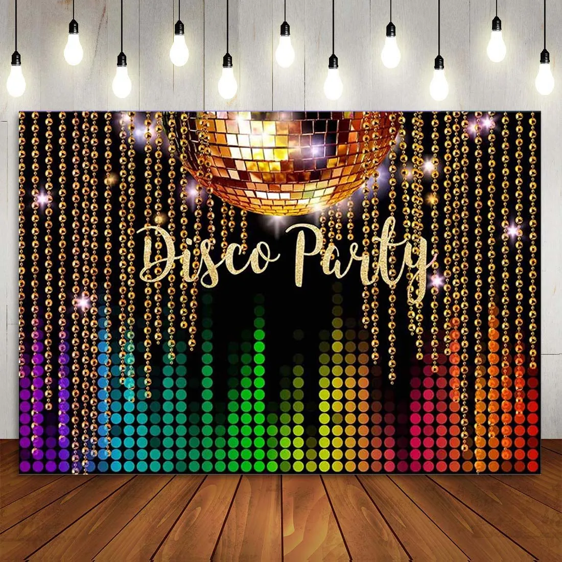 

Диско вечерние декоративный фон танцовщица клуба танцы фон для сцены неоновый 70-90 дней рождения для Мужчины Женщины торт баннер плакат