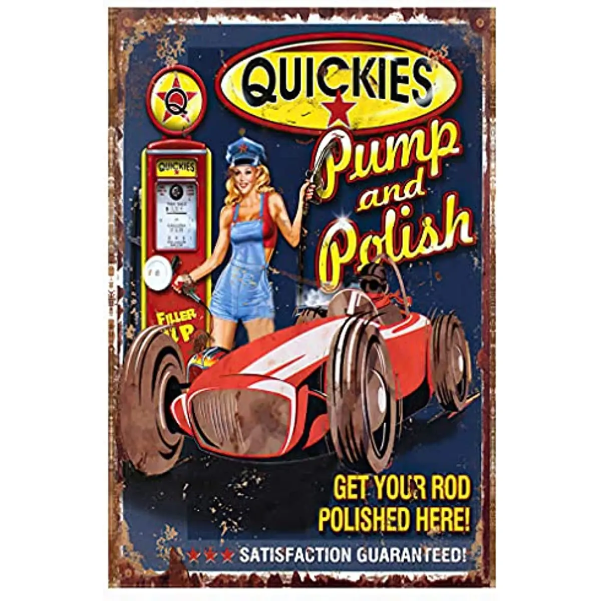 

New girlr Gasoline vintage style metal tin sign metal tin sign nostalgic metal sign club bar refueling spot garage