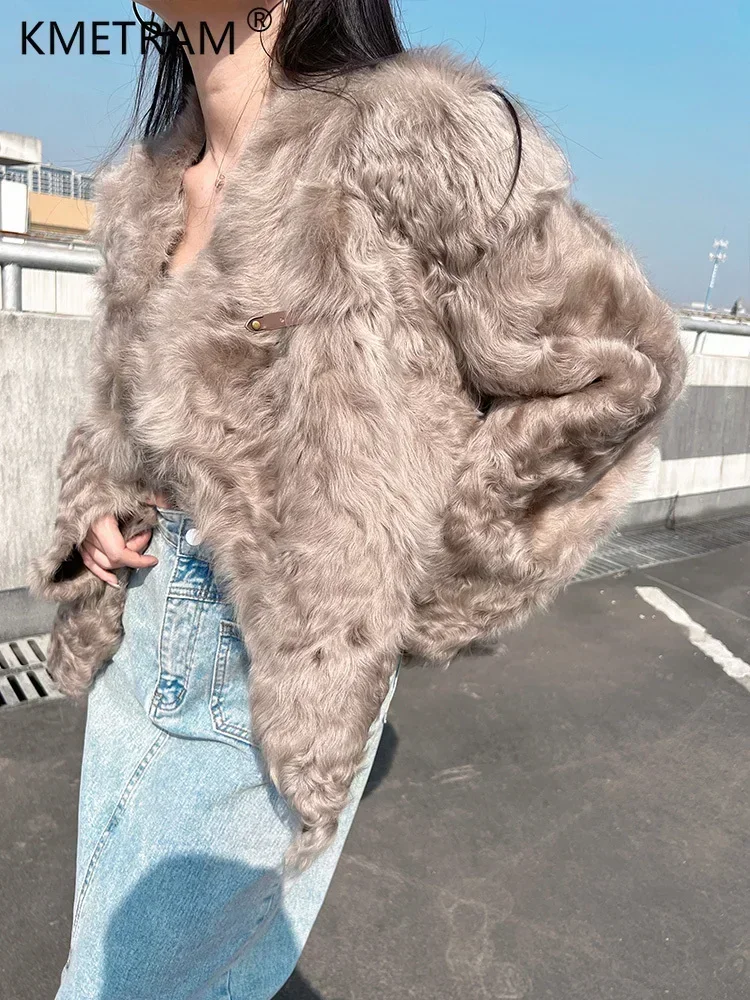 Женская куртка из натурального овечьего меха Little Lake роскошное зимнее пальто 2024