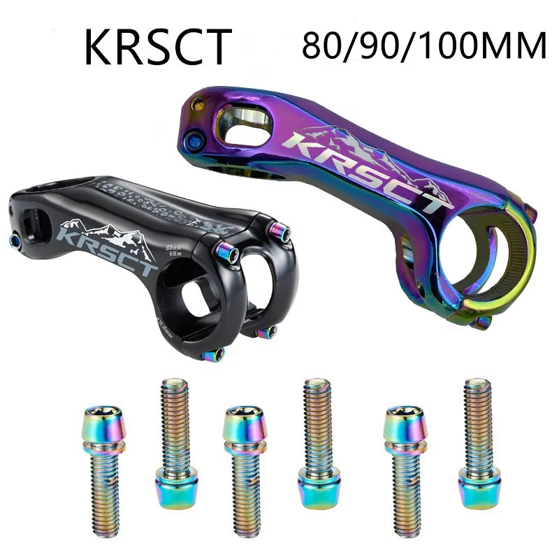 KRSEC Road Mountain Bike Stem Riser Plus Minus 20 Degrees 31 8*80/90/100MM Bike Stem Riser