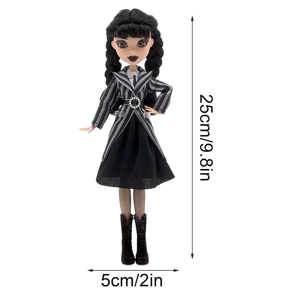 Среда Аддамс Девушка в черной статуэте украшение для комнаты аниме-фигурки