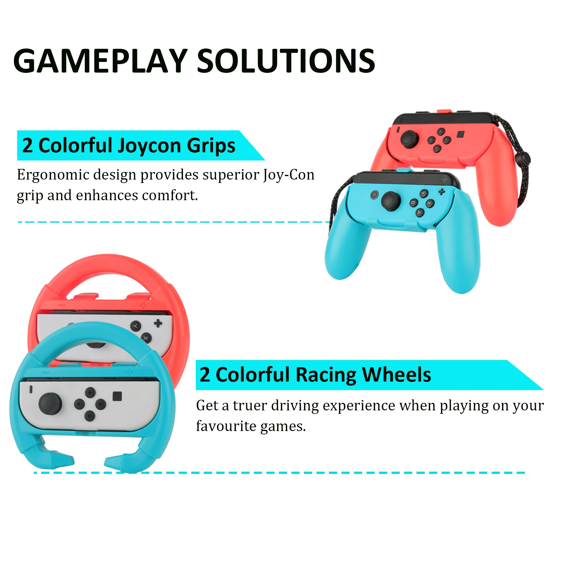 Контроллер рулевого и правого руля для Nintendo Switch OLED JoyCon |