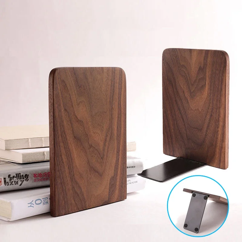 

Book Stand Holder Shelf Wooden Bookends Bookrack Desktop Ends Bookends Home Office Nature Organizer Book Desktop