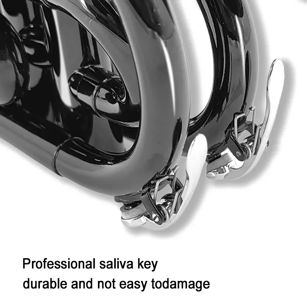 yinfente black Bb Brass Pocket Trumpet with Case Mouthpiece Cleaning Cloth Gift Kit Nice