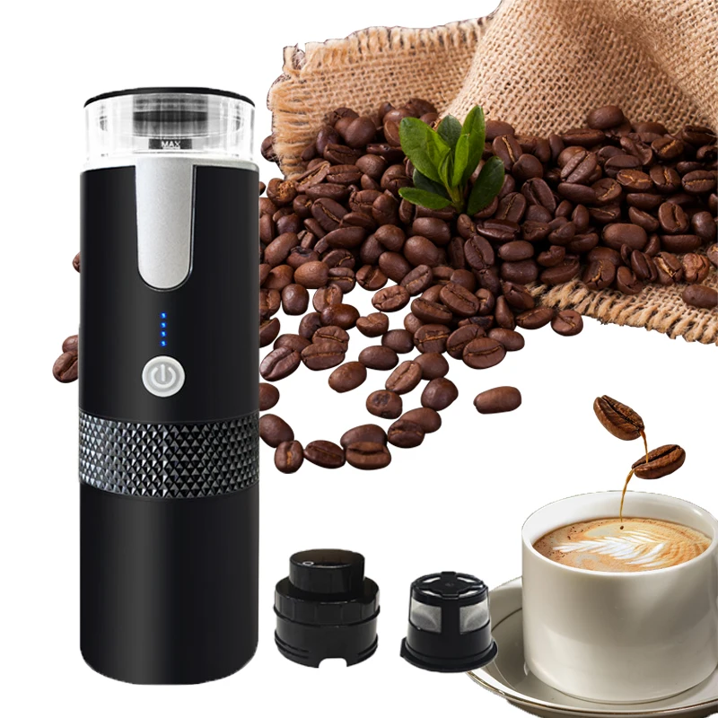 

Portable Coffee Makers Usb Charging Electric Espresso Machine Hand Press Capsule Ground Coffee Brewer Home Kitchen Appliances