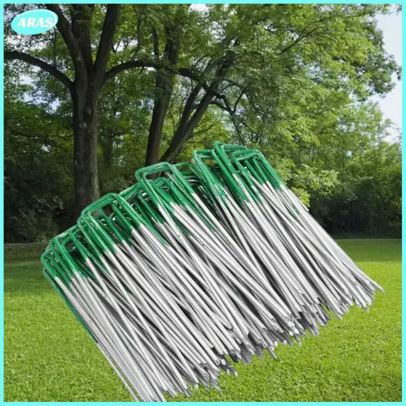 

Mulch Nail Weedproof Cloth Ground Nail Type Gardening Nail Lawn Fixer For Fixing Weed Fabric Mesh Floor U-shaped Tent Nails New